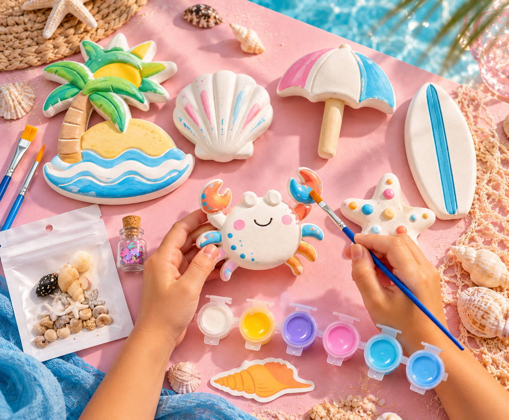 Premium seaside kids craft kit hero image